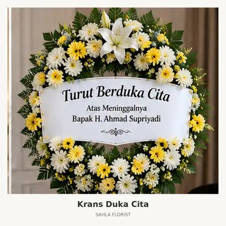 Krans Bunga Duka Hotel Mulia Senayan